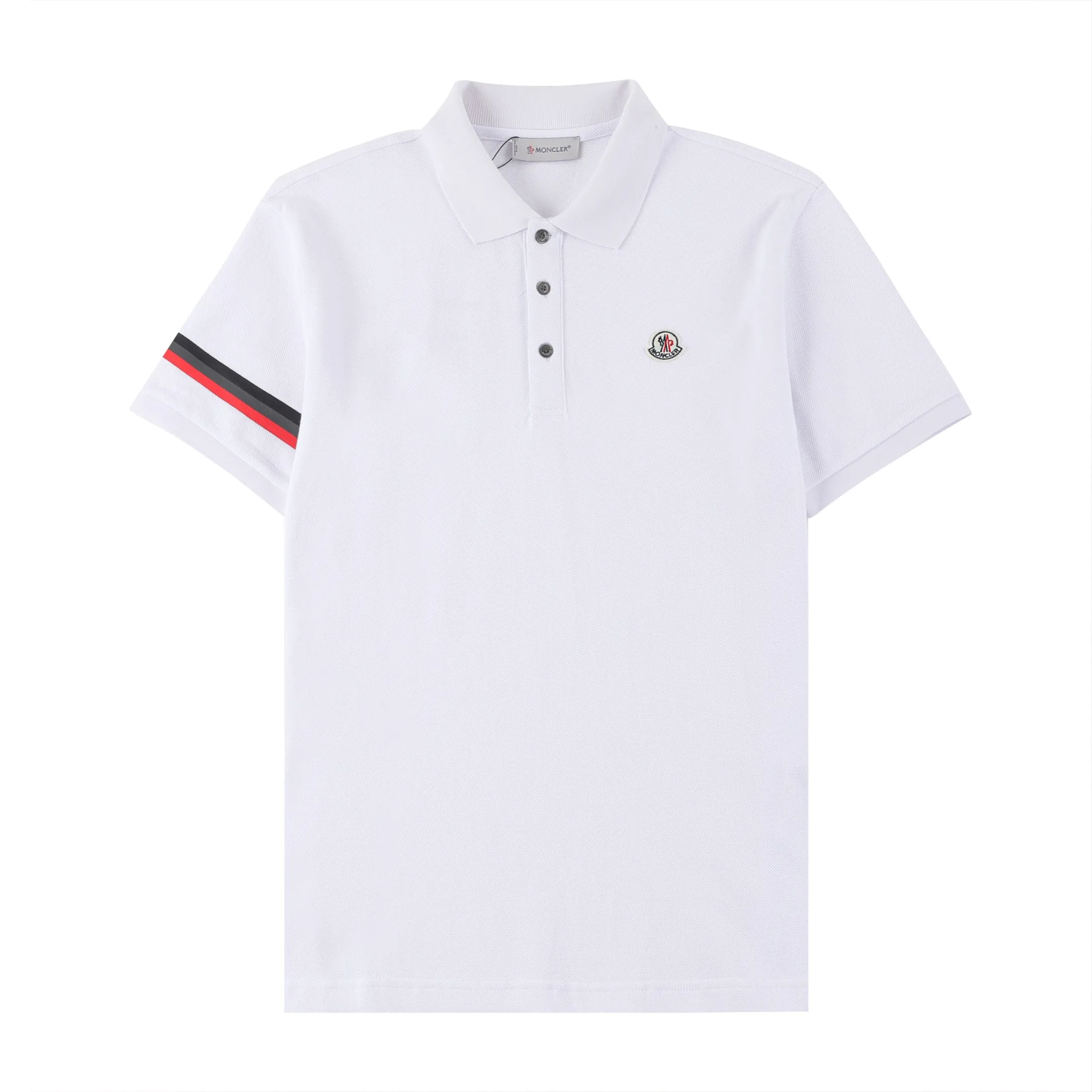 Moncler *2023SS POLONew Arrival Classic Logo ， ， ， 💯 ， 100% ， ：Black White Gray Size：S-XL